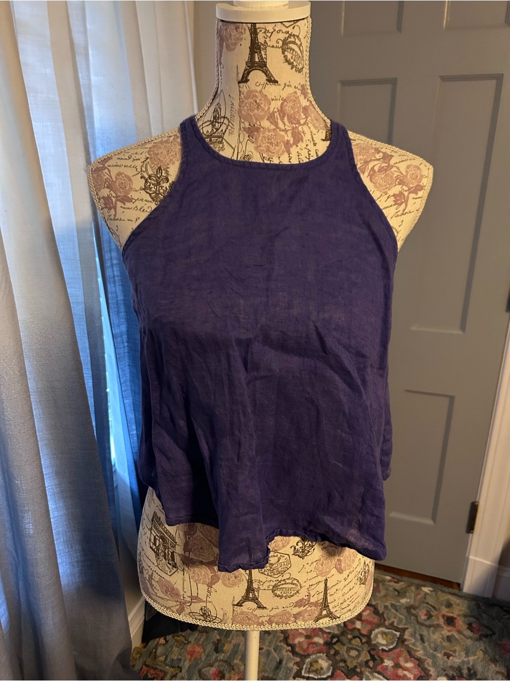 Maeve from Anthropologie Purple Halter-Style Tank Top